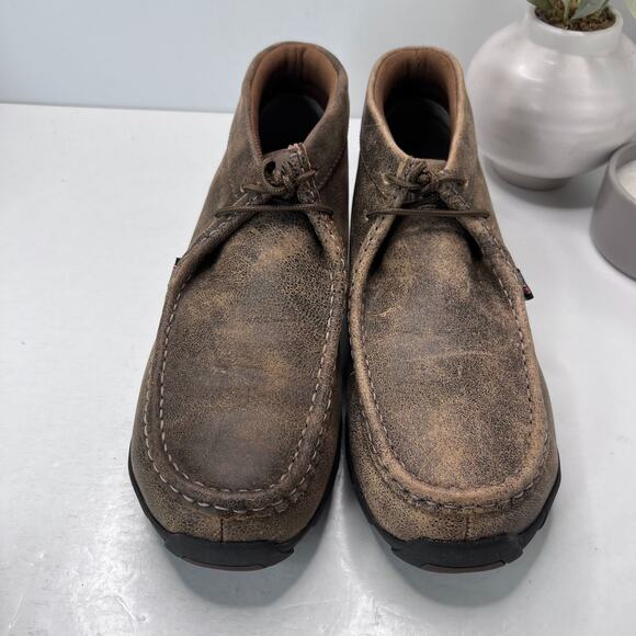 Justin Original Cappie Slip Resistant Steel Toe Work Boots Brown Men's 11M NWOB - Picture 3 of 9